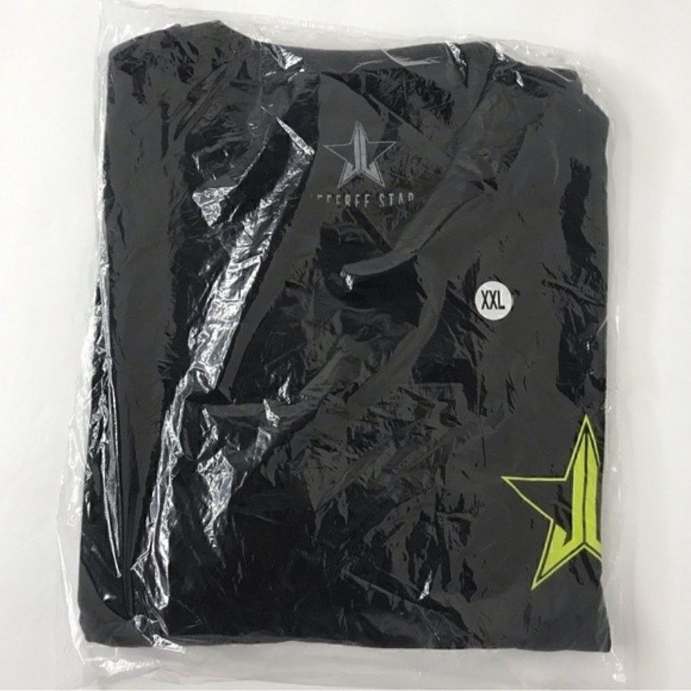 New! Jeffree Star Hi How are Ya Black Lime Green Star Soft Tee T-Shirt Top 2X - Picture 8 of 8